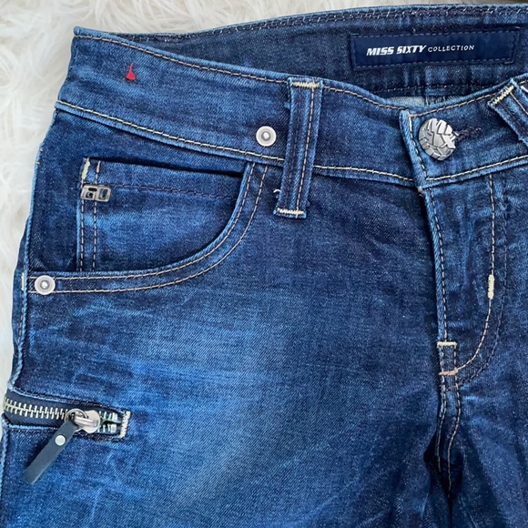 Miss Sixty dark blue Jeans with Zippers on the leg - Picture 4 of 12